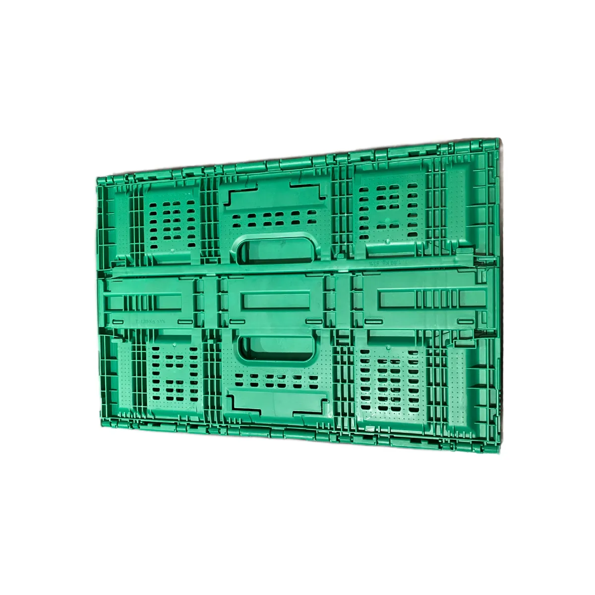 48L Food Grade Folding Crate (Vented) view 2
