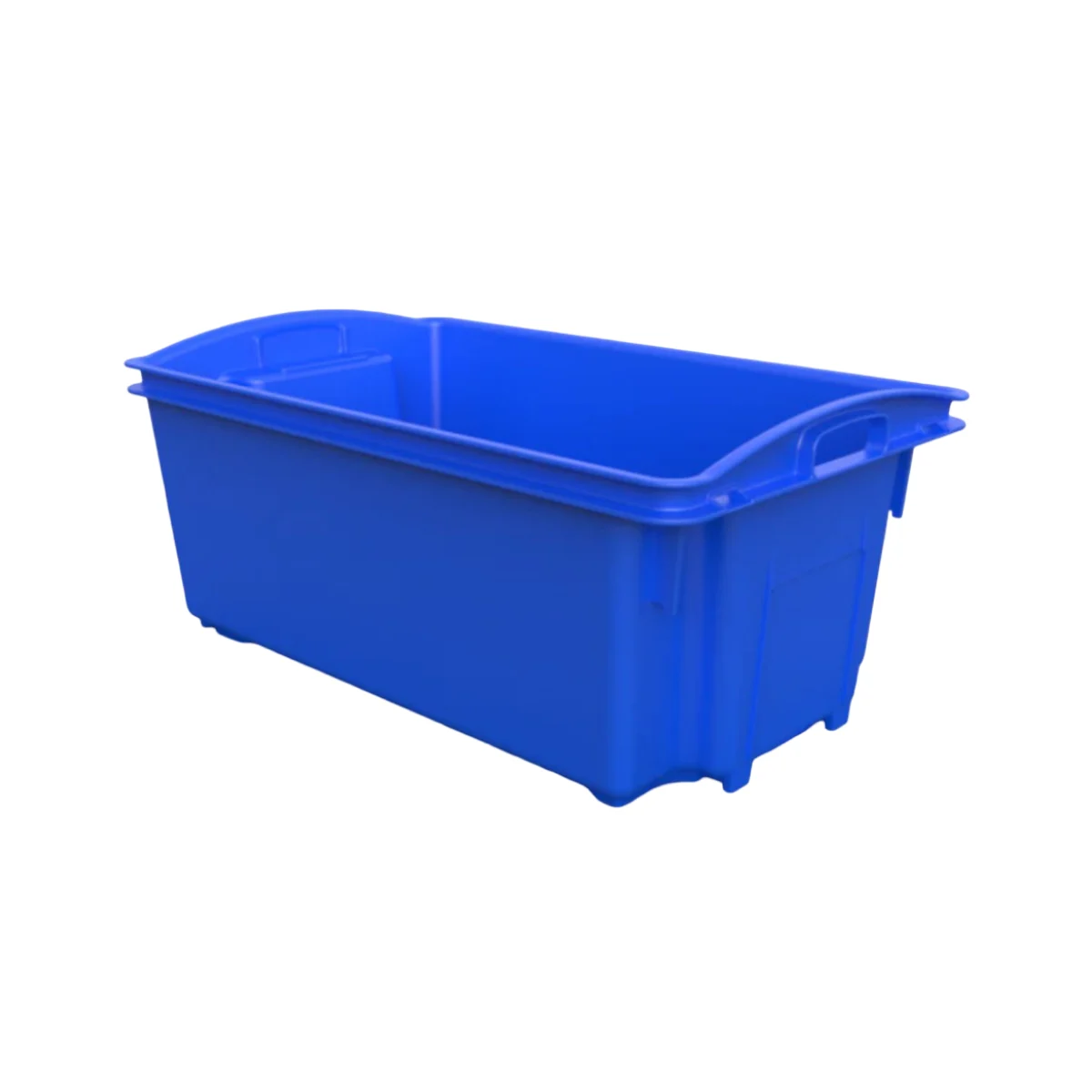 55L Plastic Fish Crate (with Optional Lid)