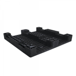 Bottom view of black coloured Plastic_pallet_1160L