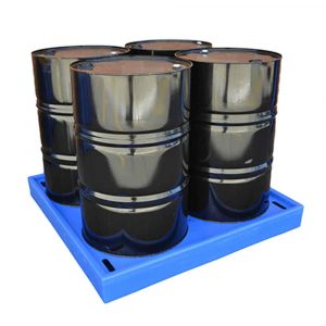 low profile pallet - 4 drum containment bund