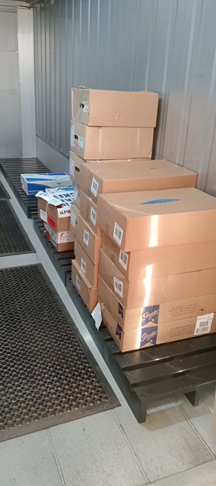 Eco Pallets plastic totes used for safe chemical storage at mining site