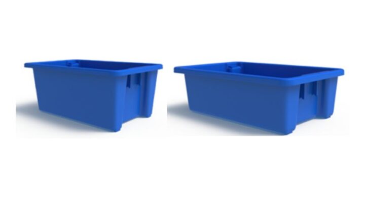 Versatile stack-and-nest plastic storage crates for every industry